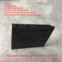 Système de coffrage modulaire moderne, réutilisable, léger et réglable, moule à colonne en plastique, marque Kaixuan, pour usage en construction, durable
