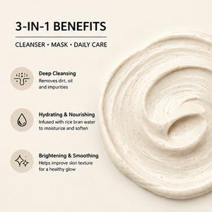 Limpiador Facial en Espuma OEM/ODM de 150g, Limpieza Profunda de Poros, Control de Grasa, Hidratante, Mascarilla Limpiadora de Arroz - Product Image 4