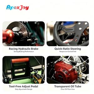 ApexJoy RACE GT PRO A2 - Go-Kart <span class=keywords><strong>de</strong></span> Gasolina <span class=keywords><strong>de</strong></span> 200cc y 6.5HP, 68km/h, para Uso Comercial, Aventura, Viajes, Alquiler, Precio Mayorista B2B - Product Image 4