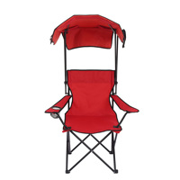 Chaise pliante légère en fer pour salle à manger, camping et pêche en bord de mer, avec porte-gobelet et sac de transport pour hôtels et parcs