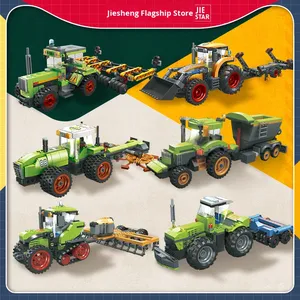 ของเล่น Chenghai 59228 ABS อนุภาคขนาดเล็ก40ชิ้น DIY ประกอบอาคารบล็อกดึงกลับของเล่นทางการเกษตร - Product Image 2