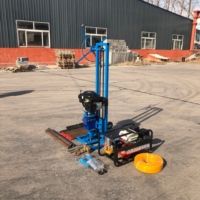 Foreuse compacte diesel 7,9 CV, profondeur 30 m, pompe à engrenages 46-91 mm, pour forage de carottage, échantillonnage de roche, béton et sol, et applications géologiques