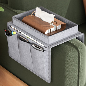 DD4948 Wholesale Home Storage Bag Cross-Border New <strong>Sofa</strong> <strong>Armrest</strong> Storage Artifact Fabric Remote Control Storage <strong>Cover</strong> for <strong>Sofas</strong> - Product Image 1