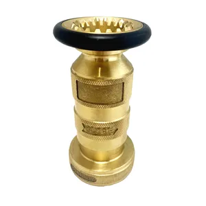 Brass Nozzle Customized Fire Sprinkler System Fire Fighting Pipes Fire Protection System Variable Brass Hose Nozzle