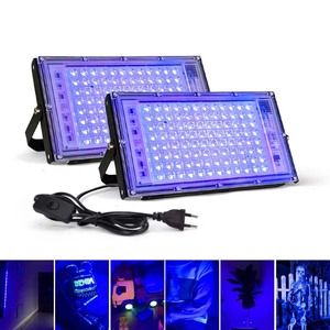 Led <span class=keywords><strong>UV</strong></span> Lights cho Glow Đảng 100W 300W 400W 110V 220V không thấm nước Blacklight Đèn pha 395nm Spotlight đèn cho Halloween Trang trí nội thất - Product Image 1