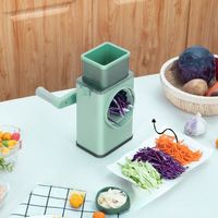 2024 vente chaude déchiqueteuse d'ail 3 en 1 panneau en acier inoxydable coupe-légumes accessoires de cuisine râpe hachoir à légumes