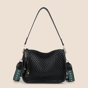 Sac <span class=keywords><strong>à</strong></span> bandoulière en cuir PU pour femme, grande capacité, avec fermeture éclair et sangle détachable – Nouveauté, article phare des soldes de Noël et du <span class=keywords><strong>Black</strong></span> <span class=keywords><strong>Friday</strong></span> - Product Image 2