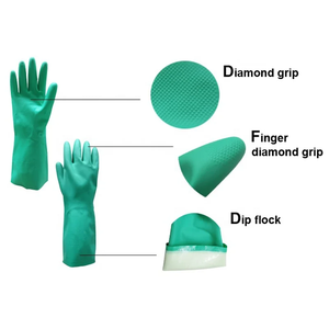 Gants en nitrile non doublés CITICITY Heavy Duty 15 mil |   Gants de travail de sécurité industrielle résistants aux produits chimiques - Product Image 4