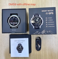 Montre connectée étanche 5ATM pour hommes, musique BT, notification d'application, Reloj Smartwatch avec GPS, enregistrement et suivi des itinéraires sportifs