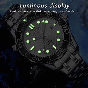 Reloj Deportivo de Cuarzo para Hombre Sanda 1145, Correa de Acero Inoxidable y TPU, Esfera de 46 mm, Resistente al Agua 3ATM, Pantalla Analógica - Product Image 6