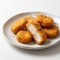 Nuggets de Pollo Frito Crujiente Premium - Trozos de Pollo Halal Congelados Saludables para Comida Rápida y Aperitivos para Fiestas