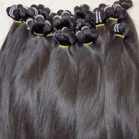 2025 Cut One Donor Mèches de cheveux humains indiens Remy à cuticules alignées, double trame machine, sans nœuds, sans perte