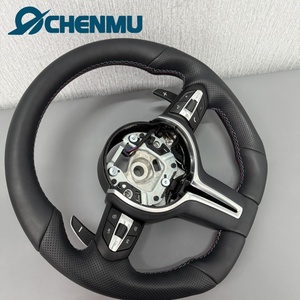Volant en cuir de haute qualité pour <span class=keywords><strong>BMW</strong></span> F10 F30 F32 F25 F34 F35 F36 F48 F26 F15 F13, modifié et amélioré, en forme de D - Product Image 5