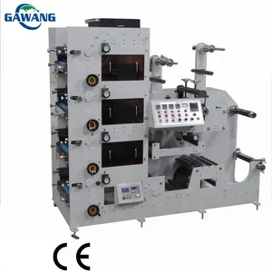 Rollen druckmaschine Flexodruck maschine Thermopapier Buchdruck 2/4/6 Farb-SPS und Touchscreen-Transfer tinte schnell CE