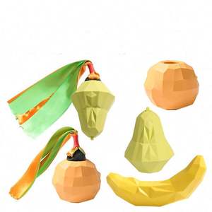 Fabricant d'animal de compagnie résistant aux morsures molaires vocales jouet à fruits en peluche jouet grinçant doux animaux mignons jouet à mâcher <span class=keywords><strong>pour</strong></span> nettoyer <span class=keywords><strong>les</strong></span> dents de meulage - Product Image 6