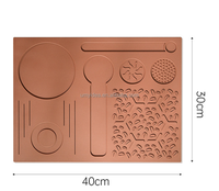 Nouveau 2026 Distributeur et tapis à fentes pour tampons de café en PVC, Tapis de bar, Tapis de séchage de vaisselle en silicone, Tapis de tamping pour expresso