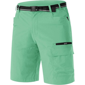 Shorts cargo pour homme, imperméables, respirants, légers, à séchage rapide, multi-poches, taille élastique, pour la randonnée, vêtements d'été pour l'extérieur - Product Image 6