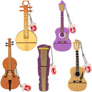 Unidad <span class=keywords><strong>Flash</strong></span> USB con Forma de Guitarra de Alto Rendimiento, Almacenamiento de Datos Portátil Creativo para Regalos y Promociones - Product Image 1