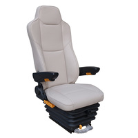 Siège conducteur en cuir, vente directe d'usine, avec airbag, suspension, ventilation et fonctions de chauffage pour camping-cars, caravanes et motorhomes