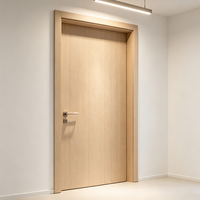 Porte intérieure moderne à finition pré-appliquée, isolation phonique 30 dB, résistante à l'humidité, pour chambres d'hôtel
