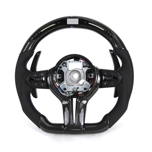 <span class=keywords><strong>Volant</strong></span> sport en cuir semi-perforé avec LED, finition carbone, pour BMW Série <span class=keywords><strong>1</strong></span> F10/F30/F32/F36/F80/M4/F82/X5/E70/E71 - Product Image 1