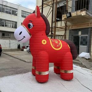 2026年巨大なインフレータブル中国の旧正月馬、赤い祝祭馬の装飾、旧正月プロモーション/ショッピングモールのポップアップ/フェスティバルイベント用 - Product Image 5