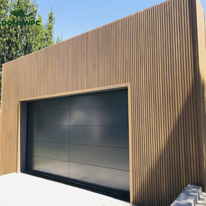 Revêtement mural extérieur en WPC imperméable, co-extrusion, panneau mural en WPC rainuré pour extérieur, revêtement composite en plastique pour jardin - Product Image 1