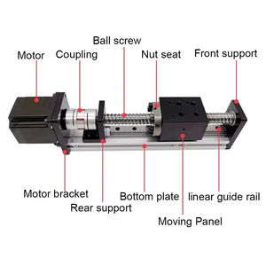 Plataforma de movimiento lineal <span class=keywords><strong>motorizada</strong></span> de alta precisión Pinsi XYZ para sistema de posicionamiento de robot pórtico - Product Image 6