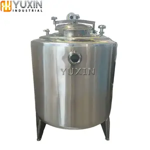 Thép Không Gỉ 1000L Sữa Lạnh Làm Mát Tank Giá Sữa Pasteurizer Với Trộn Tank