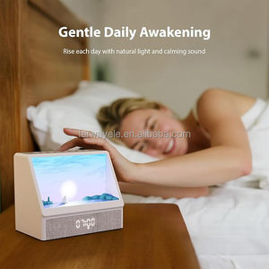 <span class=keywords><strong>Réveil</strong></span> <span class=keywords><strong>avec</strong></span> simulation du lever du soleil pour chambres à coucher, machine à bruit blanc, animation créative du lever du soleil simulé, lampe de <span class=keywords><strong>réveil</strong></span> et lampe coucher de soleil - Product Image 3