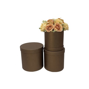 Boîte cadeau pour bouquet de fleurs, boîte cylindrique pour bouquet de fleurs, boîte d'arrangement floral pour la décoration de la maison, ensemble de 3 boîtes rondes pour fleurs - Product Image 5