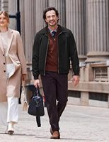 Blouson Bomber Homme en Faux Daim Léger Décontracté Zippé Couleur Unie Imprimé Effet Délavé Élégant Vente en Gros OEM en Vrac