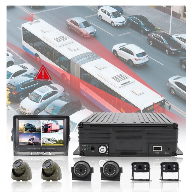 Security 4G Dashcam MDVR 8 Channel Truck DVR System 4ch RV Backup Rearview Camera 360 Mirror Dash Cam for Bus Video Recorder