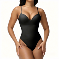 Body sculptant intégral sans couture pour femme, haute élasticité, bretelles réglables, effet push-up fessier, avec soutien-gorge intégré