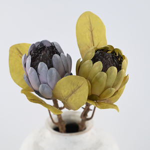 Protea Artificial de Seda Superior, Estilo Seco, Premium, 54 cm, Grande, para Decoración de Interiores de Lujo, Bodas, Floristerías y Proyectos Hoteleros - Product Image 2