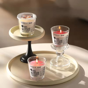 Handmade Aromatherapy Candle Long-Lasting Fragrance Natural Plant Essential Oil Smokeless Scented for Home Decoration <b>Cup</b>-Shaped - Product Image 1