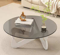 Tables basses, table basse moderne de luxe, table basse ronde moderne d'intérieur, table basse en bois faite à la main, meubles de salon en gros