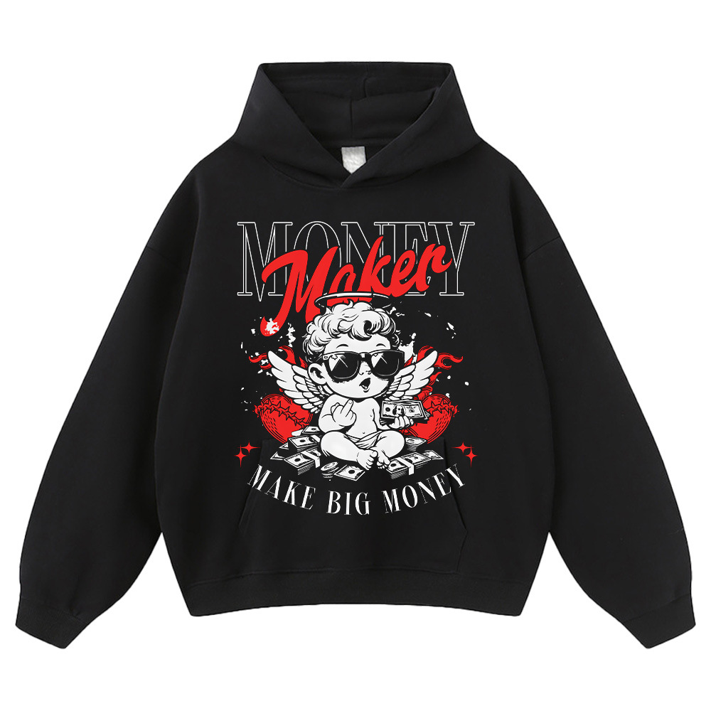 Black hooded