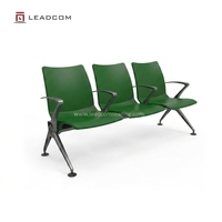 Leadcom L-W02-1 PU 3 places chaise de zone d'attente pour hôpital banc de banque aéroport sièges d'attente terminaux bancs d'attente