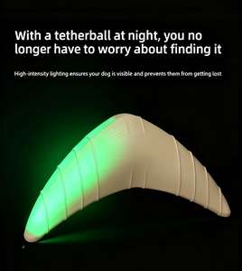 Juguete Masticable Luminoso Nocturno, Duradero y Ecológico de EVA para Animales Pequeños, Juguete Interactivo para Ejercicio de Mascotas en Interiores/Exteriores - Product Image 4