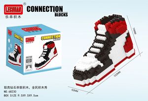 Vente en gros de mini briques d'assemblage de modèles 3D en plastique, chaussures de connexion <span class=keywords><strong>Linkgo</strong></span>, blocs de construction en diamant, jouets pour enfants, cadeau - Product Image 3