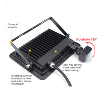 Détecteur de mouvement pour porte de garage, éclairage extérieur de sécurité, projecteur LED 50W pour jardin