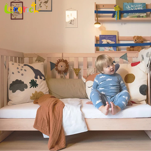 Chất Lượng Cao Sang Trọng Hiện Đại Rắn Gỗ Giường Cũi Trẻ Em Cho Trẻ Em Cho Phòng Ngủ Khách Sạn Phòng Khách Trường Chiều Cao Có Thể Điều Chỉnh Giường Cũi - Product Image 5