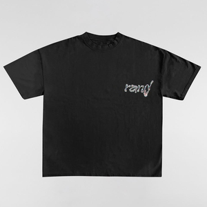 T-shirt imprimé 100 % coton surdimensionné pour hommes, de fabricants chinois, t-shirt épais pour hommes, vêtements streetwear - Product Image 2