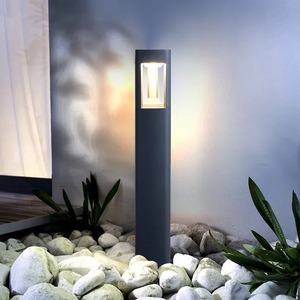Luces LED de aluminio para jardín de 30 cm de altura con sensor de luz para iluminación de caminos exteriores - Product Image 3