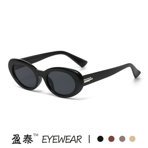 Yingtai Eyewear Cat Eye Sunglasses UV400 PC Frame Women <b>Small</b> Frame Light <b>Weight</b> Fashion Sun Glasses - Product Image 2