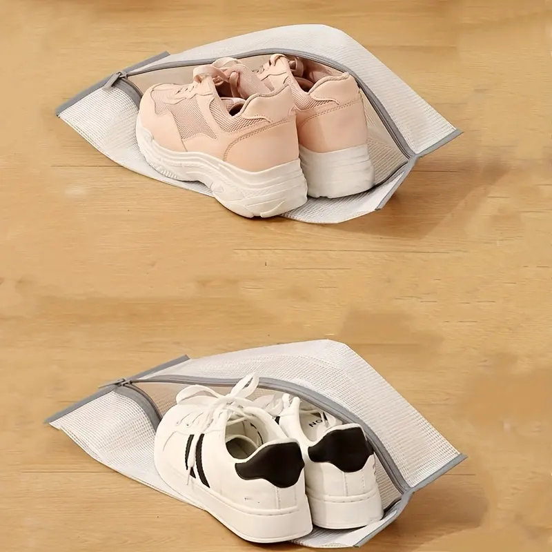 NISEVEN grosir tas penyimpanan sepatu bot tahan debu tas penyimpanan tahan lembap untuk tas sepatu jala PVC