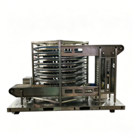 Tour de refroidissement automatique multicouche en spirale pour pain, toast, pizza et gobelets en papier – Système de refroidissement industriel en acier inoxydable
