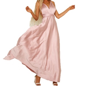 2024 nuovo matrimonio <span class=keywords><strong>donna</strong></span> elegante ballo di fine anno sera <span class=keywords><strong>abiti</strong></span> Sexy <span class=keywords><strong>damigella</strong></span> d'onore infinito convertibile avvolgere lungo Maxi abito - Product Image 5