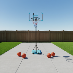 Sistema de Canasta de Baloncesto Portátil con Altura Ajustable de 5.6-7 pies y Ruedas para Entrenamiento en Interiores y Exteriores - Product Image 2